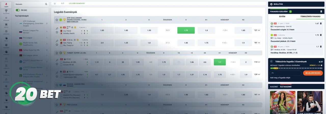20Bet Sportfogadások 20Bet Sportfogadások